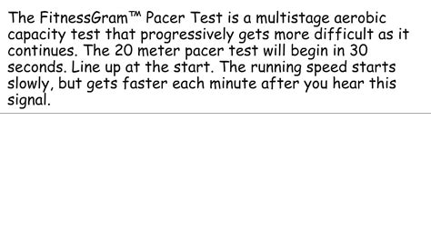 how hard is the pacer test|pacer test example.